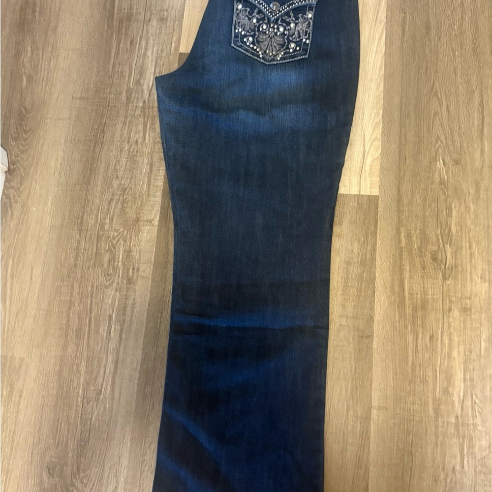 Nine West Dark Blue Boot Cut Jeans